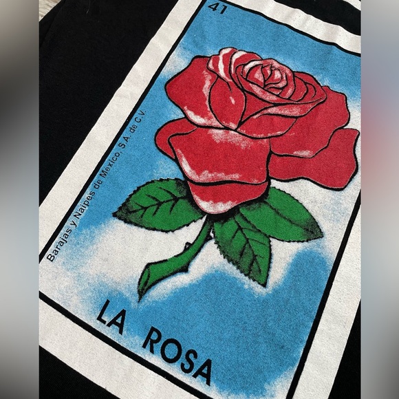 La Rosa loteria mexican bingo graphic tee - Picture 6 of 11